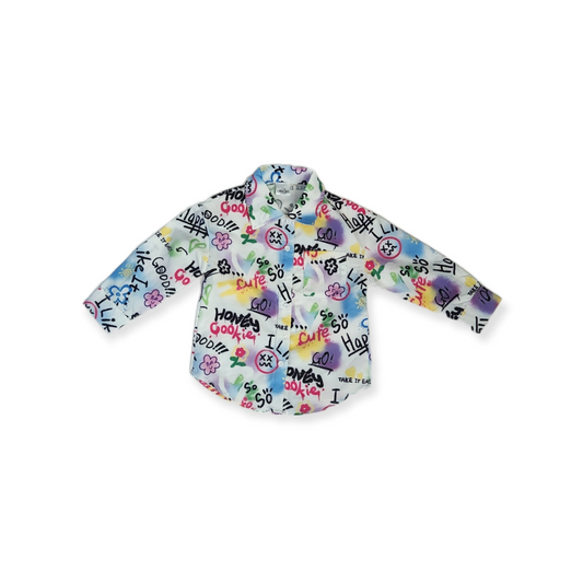 Graphic Button Down - LNDKIDS