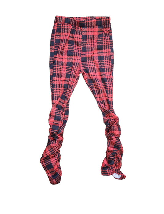 Plaid Stacked Pants - LNDKIDS